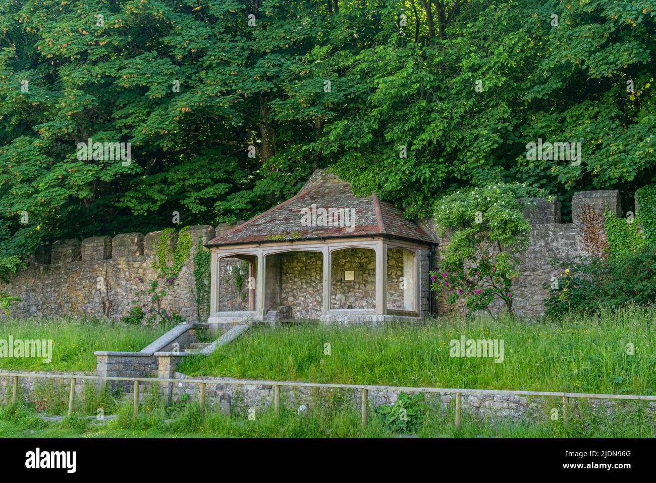 The Walled Garden im Dunraven Park, Southerndown. Bitte Kredit: Phillip Roberts Stockfoto