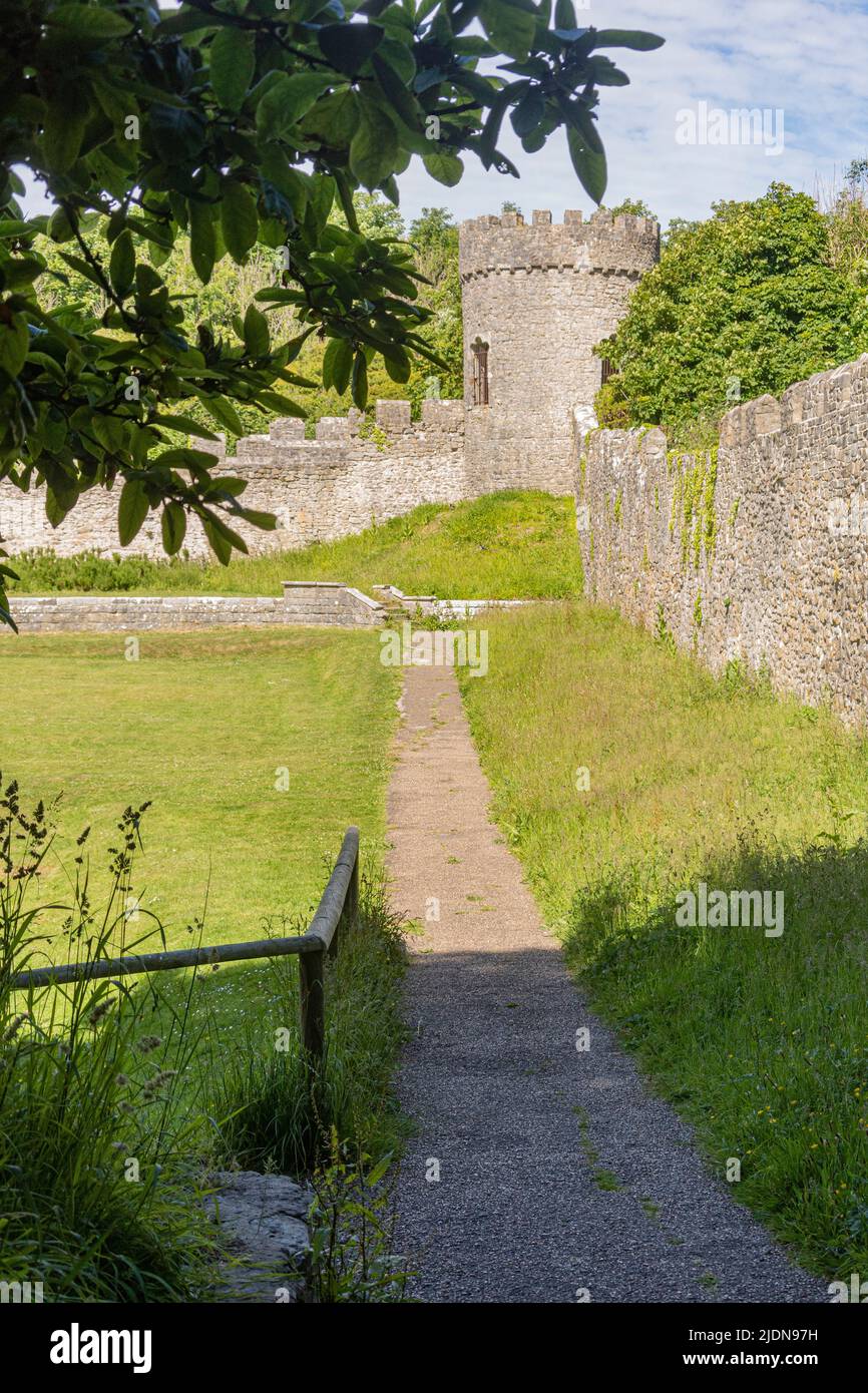 The Walled Garden im Dunraven Park, Southerndown. Bitte Kredit: Phillip Roberts Stockfoto