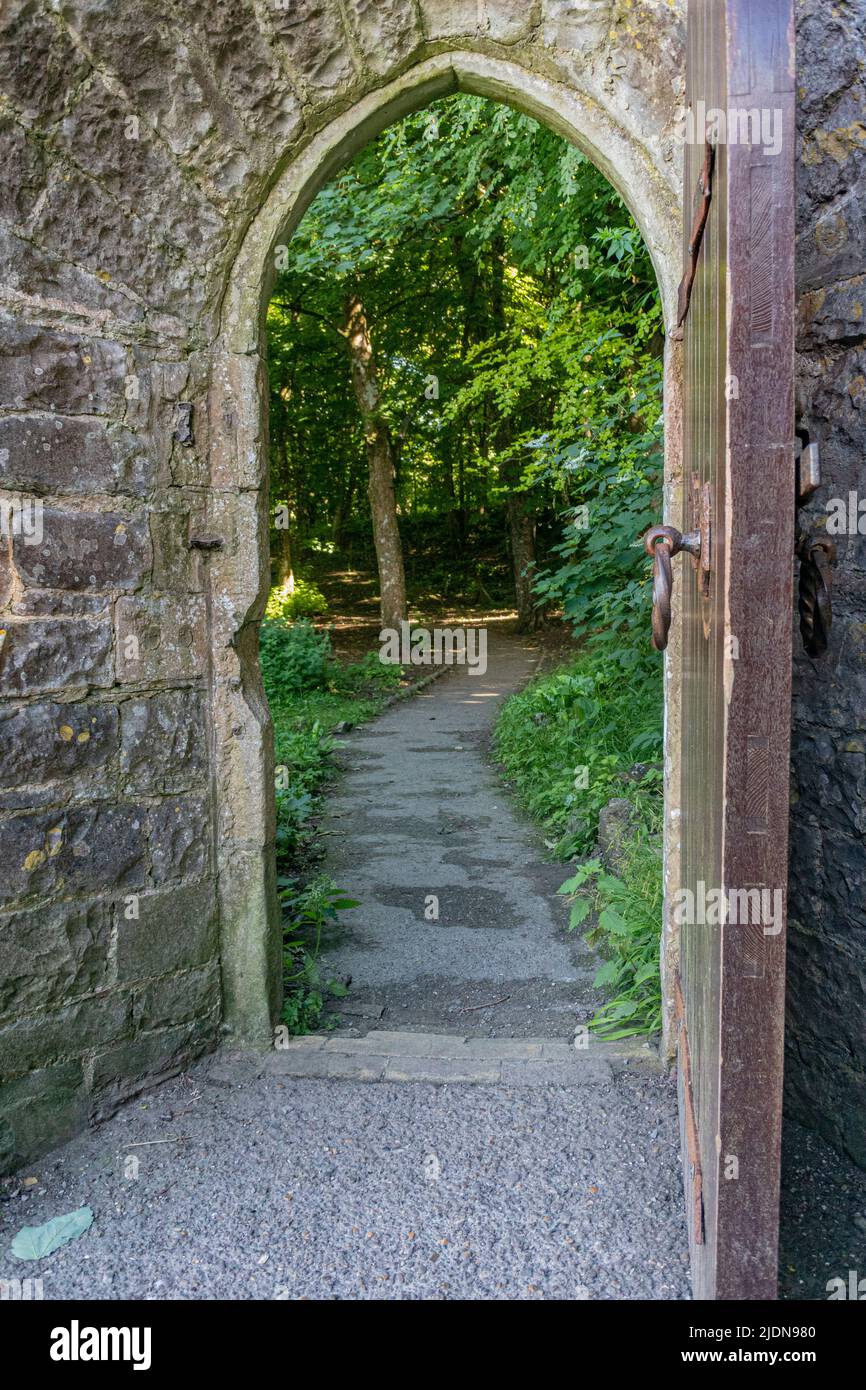 The Walled Garden im Dunraven Park, Southerndown. Bitte Kredit: Phillip Roberts Stockfoto