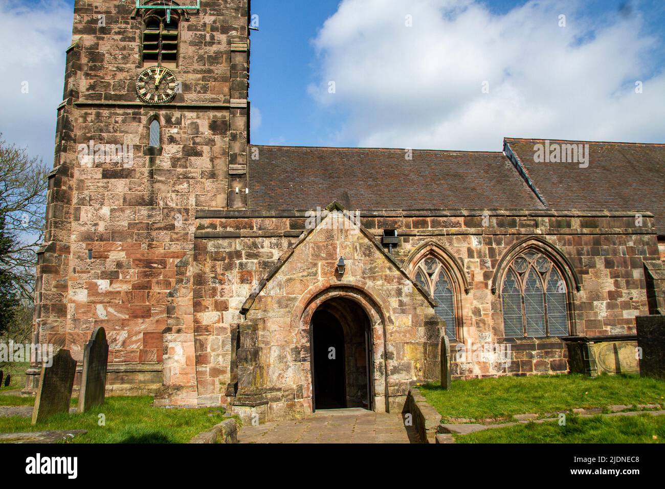 St. Edwards Kirche Cheddleton Staffordshire Stockfoto