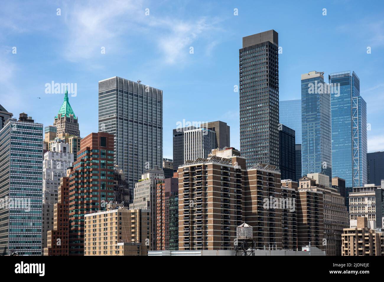 Hochhäuser in Lower Manhattan in New York City, USA Stockfoto