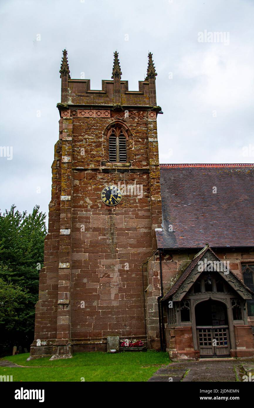 St. Michael and All Angels Kirche Adbaston Staffordshire Stockfoto