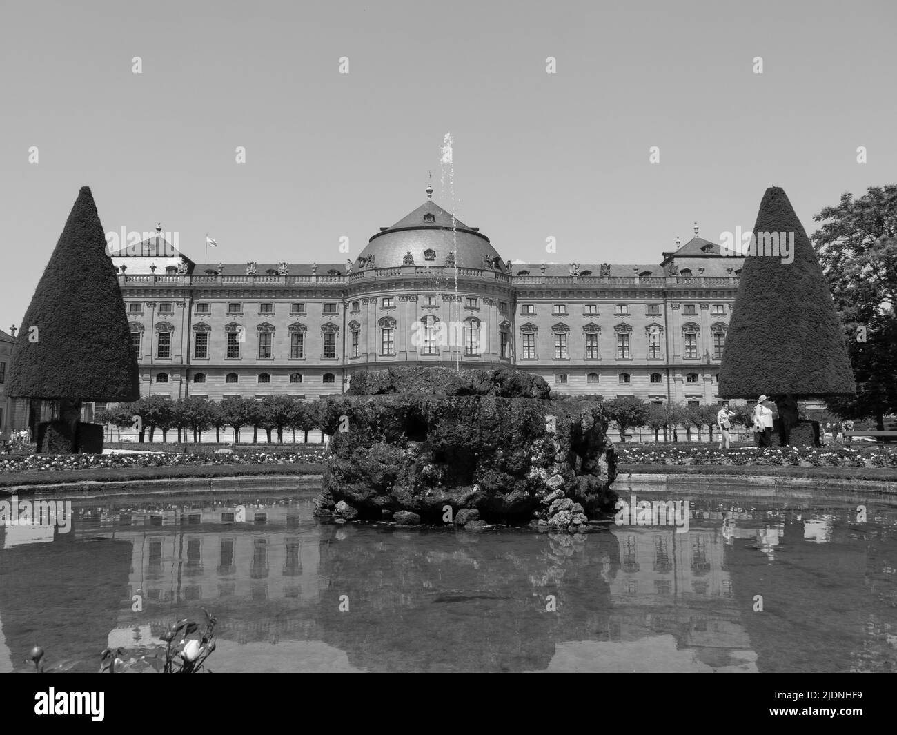 Würzburg-Stadt am Hauptfluss Stockfoto