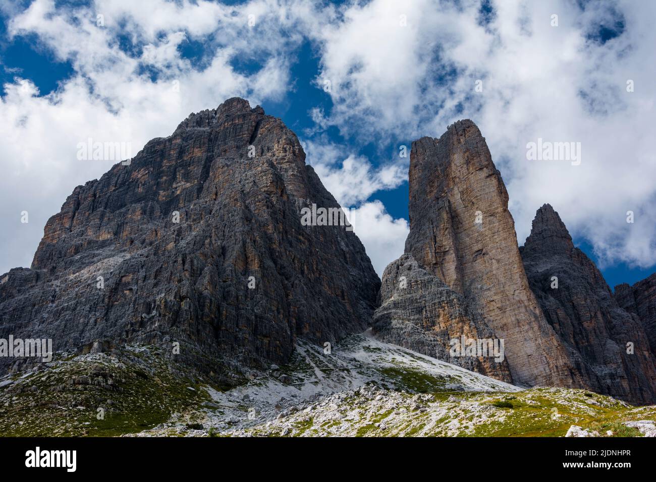 Drei Zinnen in Südtirol in Italien Stockfoto