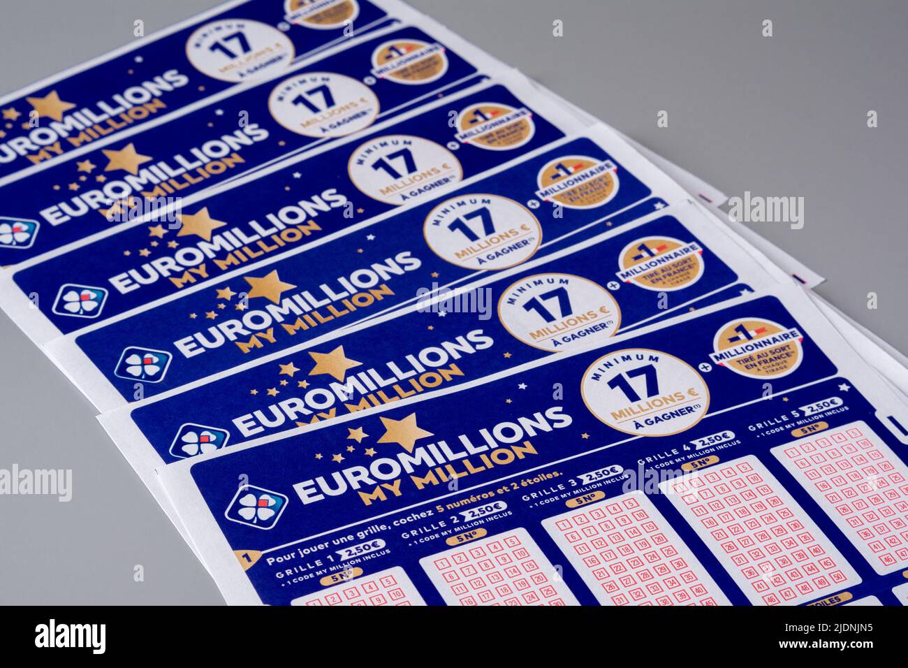 Euromillions, Französische Spiele Stockfoto