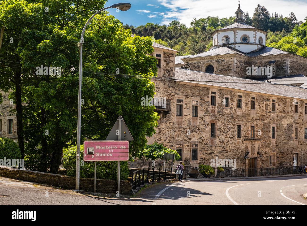 Spanien, Galizien, Kloster Samos. Stockfoto