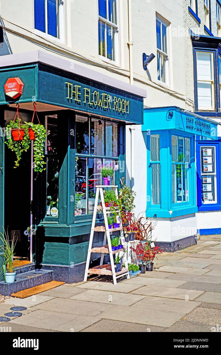 The Flwer Room, Yarm High Street, Yarm on Tees, Nordostengland Stockfoto