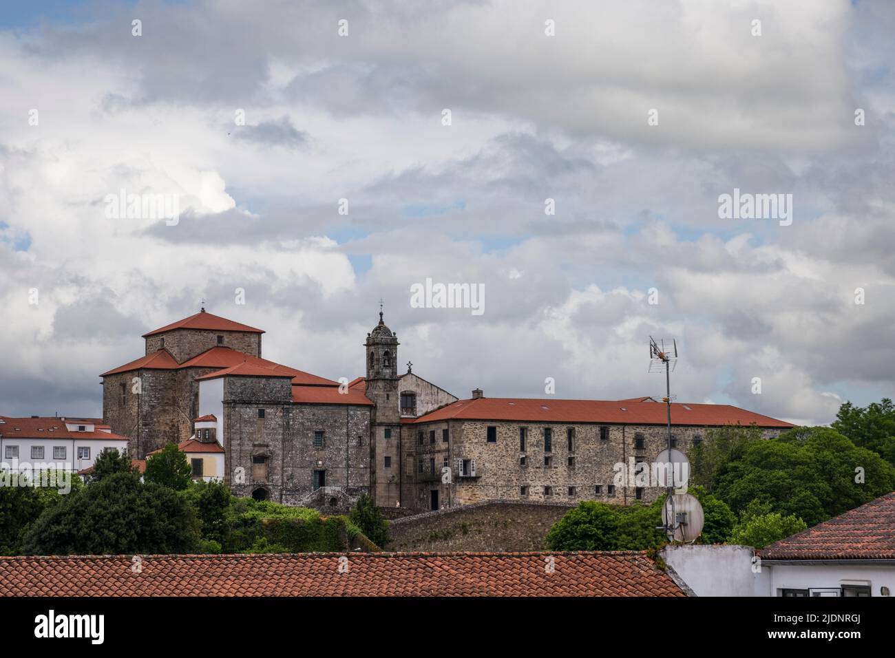 Spanien, Santiago de Compostela, Galicien. Kloster Santa María de Belvís. Stockfoto