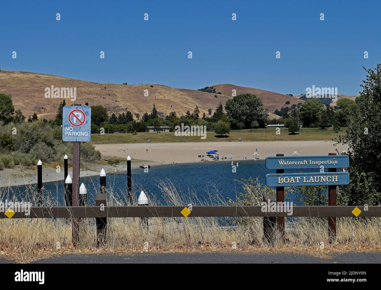 Quarry Lake Regional Recreation Area in Alameda County, Kalifornien Stockfoto