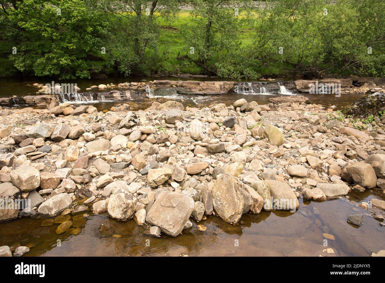 Swaledale Wasserfall Wain Wath Keld Stockfoto