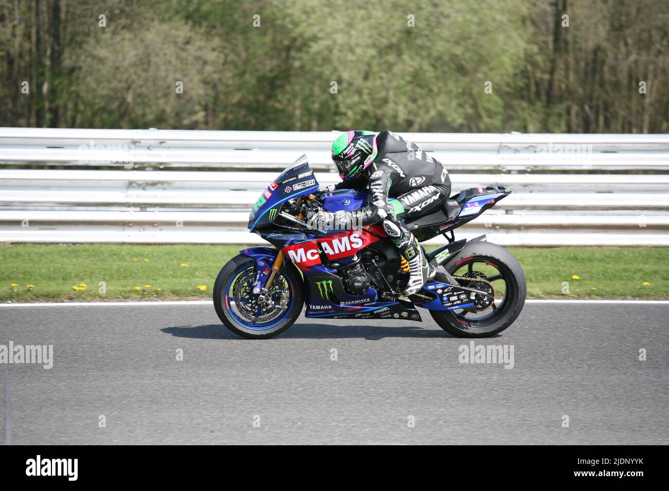 Jason O Halloran an Bord seiner McAms Yamaha British Superbike Championship 2022 Stockfoto