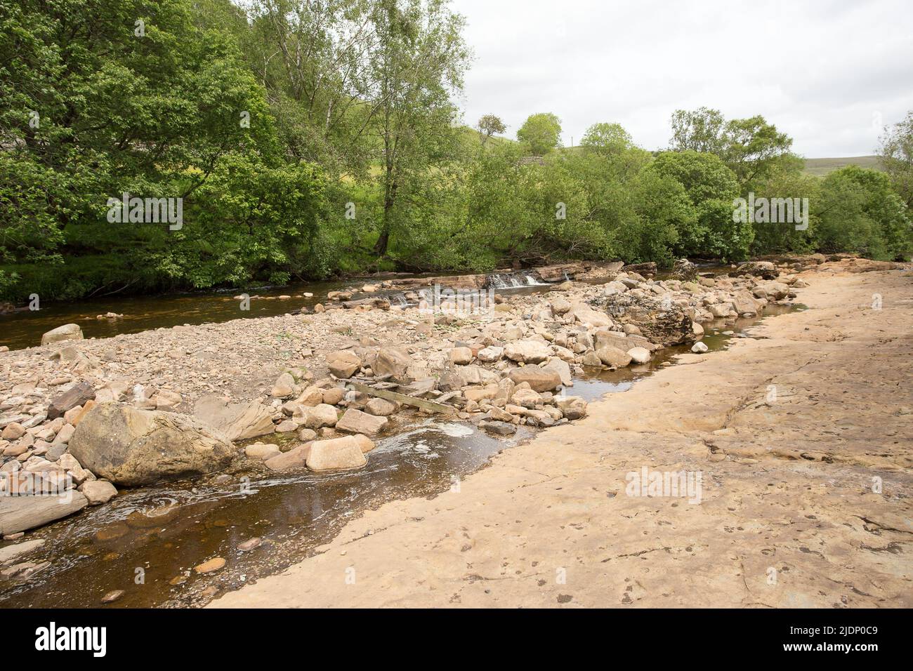 Swaledale Wasserfall Wain Wath Keld Stockfoto