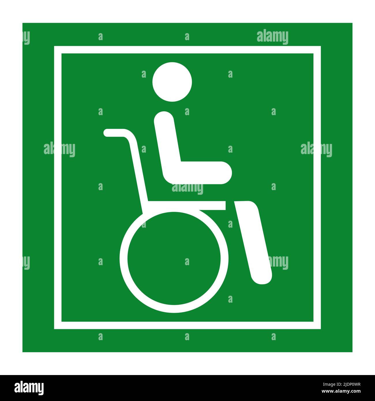 Radstuhl Krankenhaus Symbol Schild isolieren auf weißem Hintergrund, Vektor-Illustration EPS.10 Stock Vektor