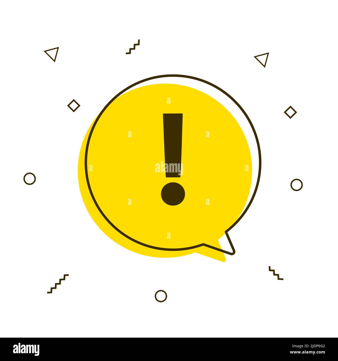 Hinweisschild für wichtige Achtung. Ankündigung des Nachrichtenbanners wichtige Informationen Stock Vektor