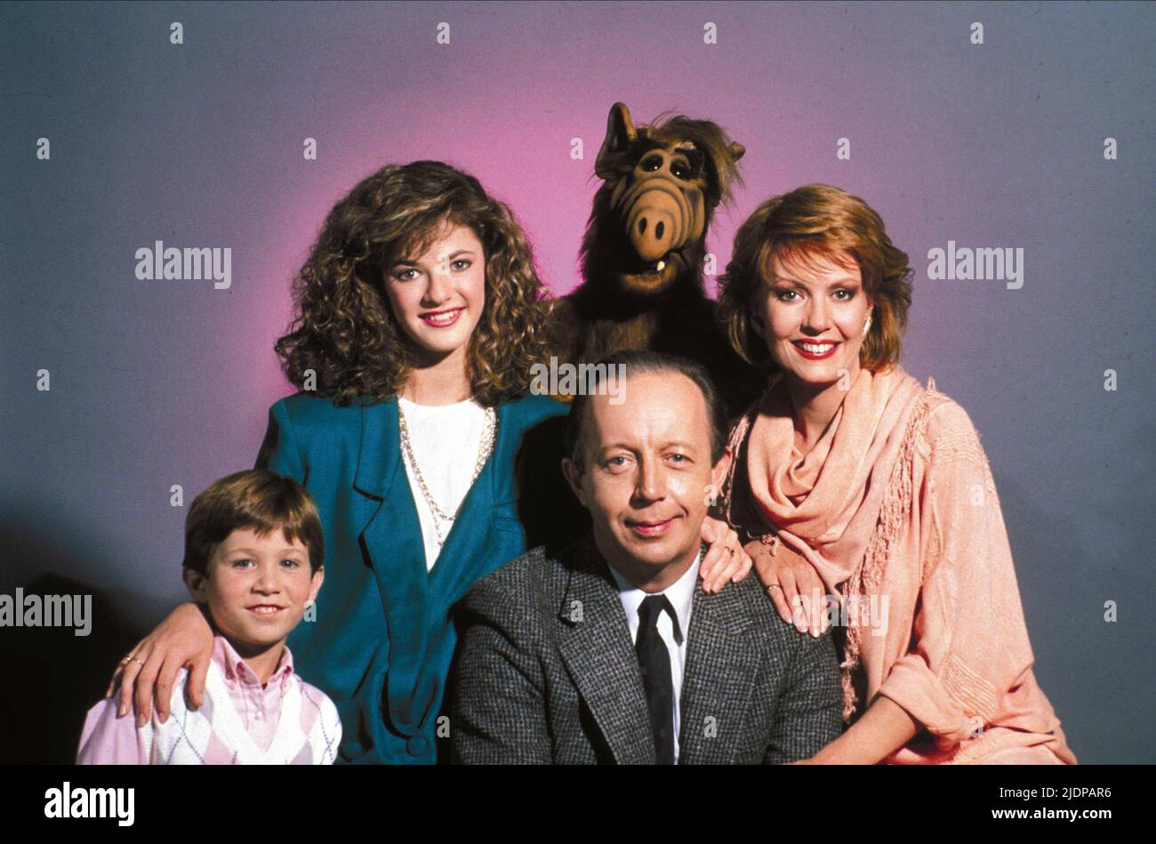GREGORY, ELSON, ALF, SCHEDEEN, WRIGHT, ALF, 1986 Stockfoto