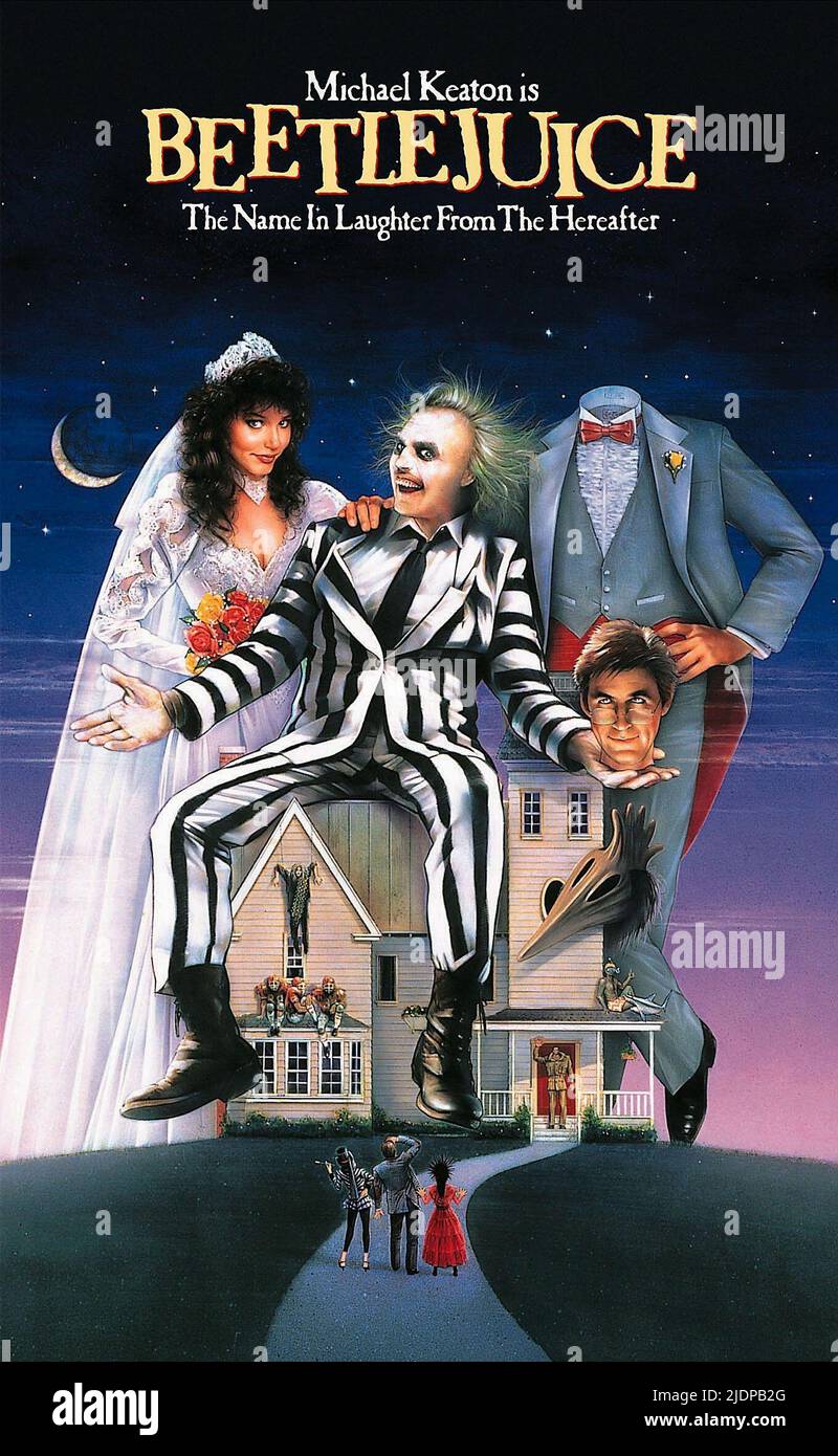 DAVIS, KEATON, BALDWIN, BEETLEJUICE, 1988 Stockfoto