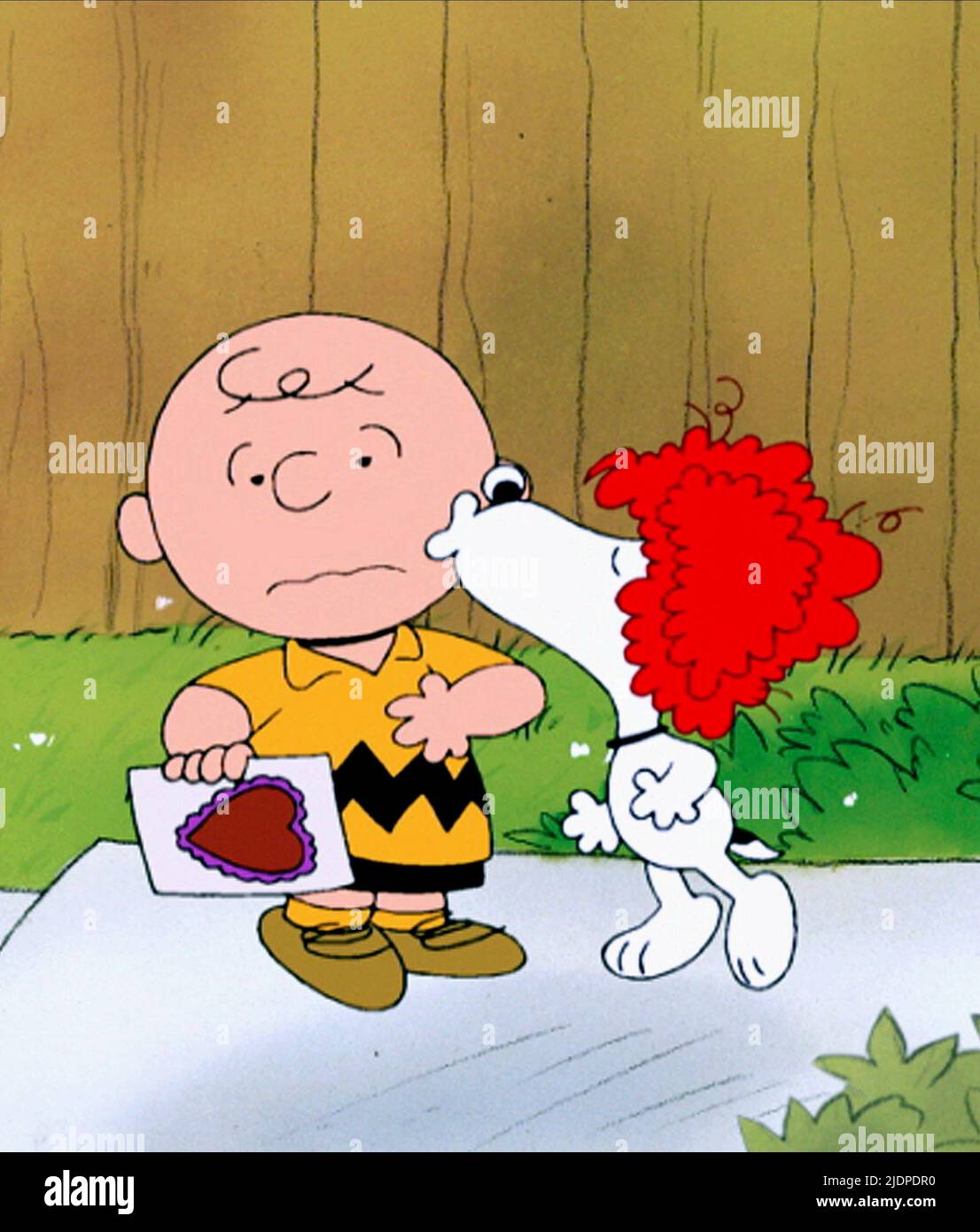BROWN, Snoopy, Charlie Brown VALENTINE, 2002 Stockfoto