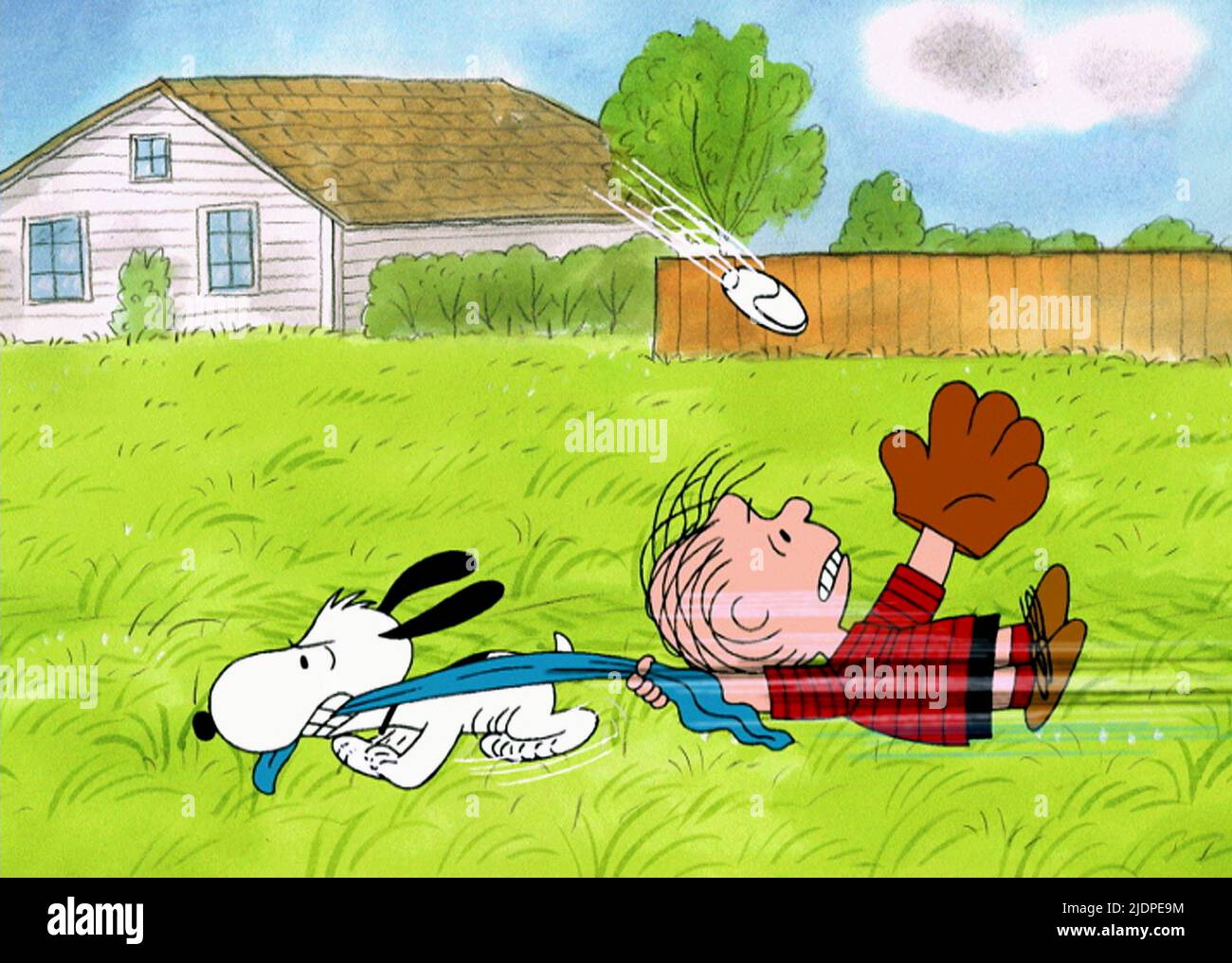 SNOOPY, LINUS, LUCY MUSS GEHANDELT WERDEN CHARLIE BROWN, 2003 Stockfoto
