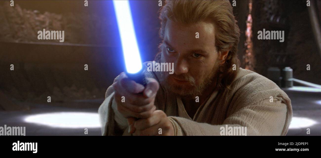 EWAN MCGREGOR, Star Wars: Episode II - Angriff der Klonkrieger 2002 Stockfoto