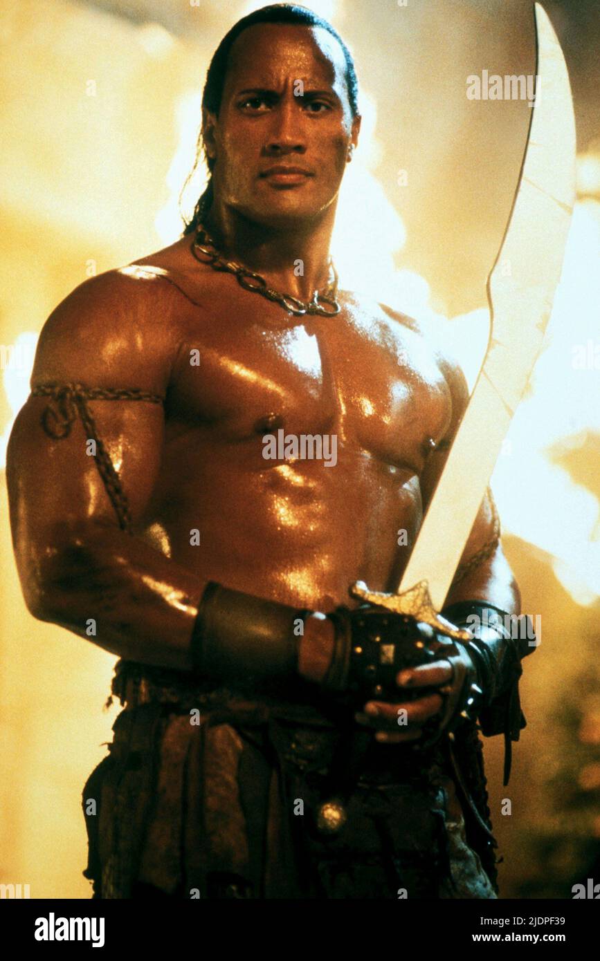 DWAYNE JOHNSON, der Scorpion King, 2002 Stockfoto