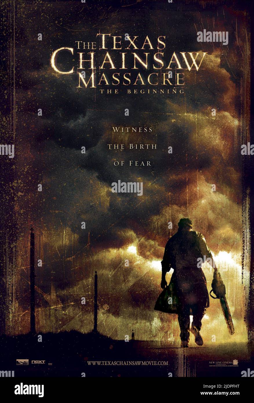 Film Poster, das Texas Chainsaw Massacre: Anfang 2006 Stockfoto