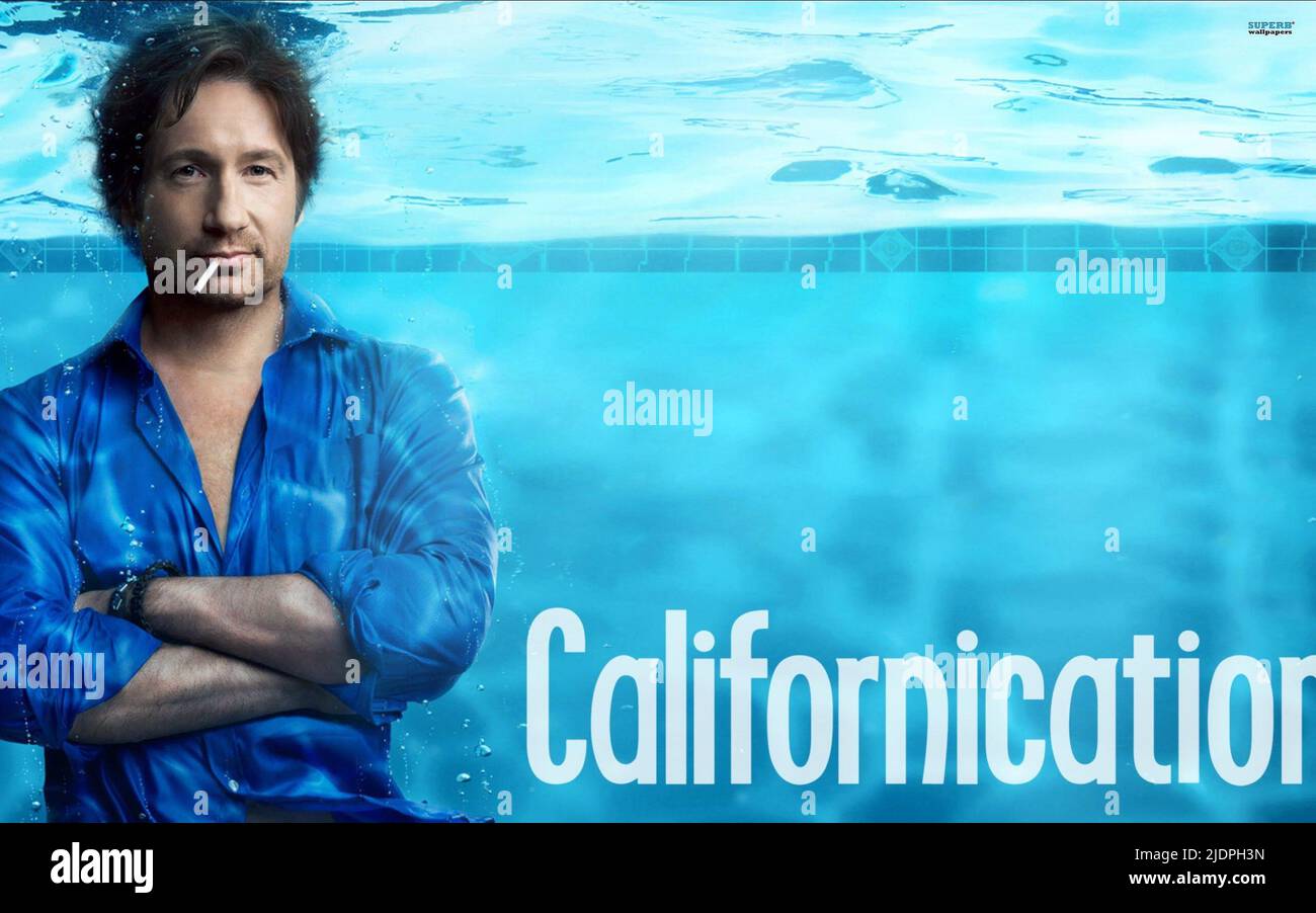 DAVID DUCHOVNY POSTER, CALIFORNICATION, 2007, Stockfoto