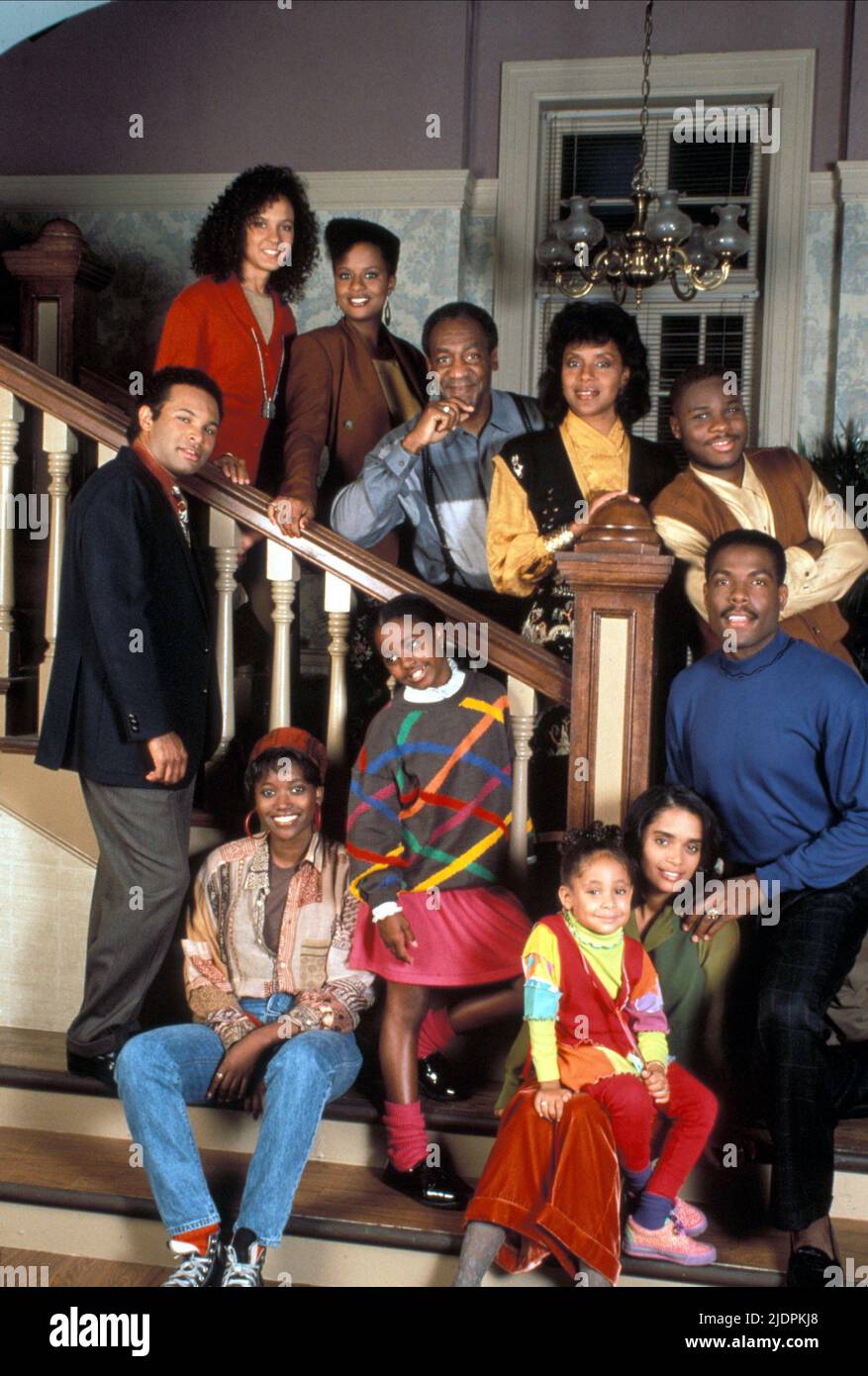 OWENS, ALEXANDER, PULLIAM, RAVEN-SYMONE, BONET, PHILLIPS, BEAUF, BLEDSOE, COSBY, RASHAD, WARNER, THE COSBY SHOW, 1984 Stockfoto