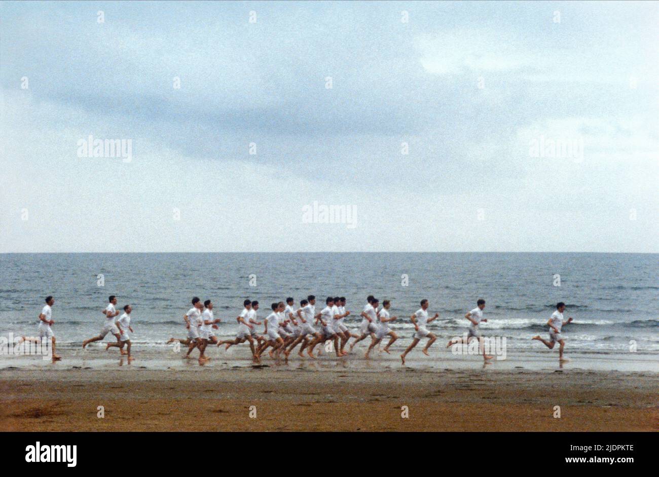 Athleten AM STRAND, Wagen, 1981 Stockfoto