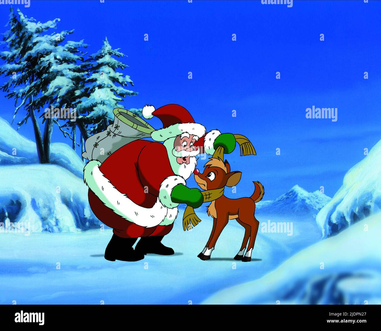 Klausel, Rudolph, Rudolf, das Rentier mit der roten Nase, 1998 Stockfoto