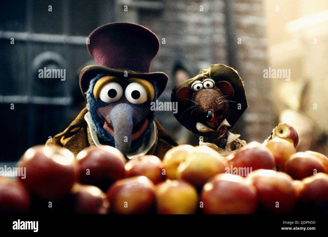 GONZO, Rizzo, die Muppet CHRISTMAS CAROL, 1992 Stockfoto