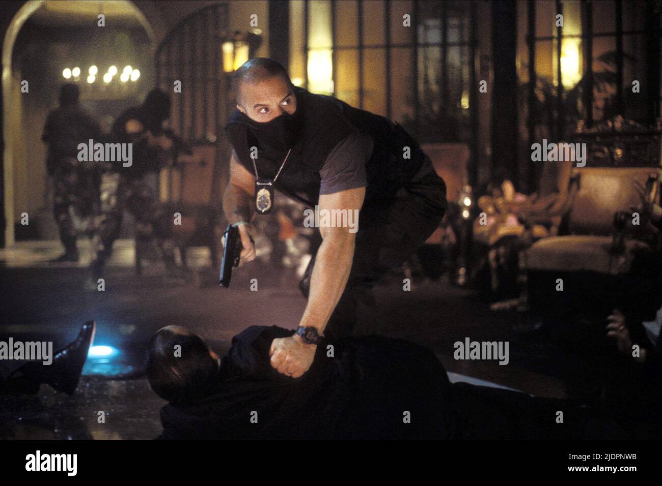 VIN DIESEL, EIN MANN AUSEINANDER, 2003, Stockfoto