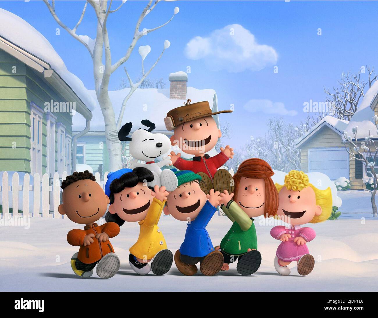 FRANKLIN,SNOOPY,BROWN, SNOOPY UND CHARLIE BROWN: THE PEANUTS MOVIE, 2015, Stockfoto