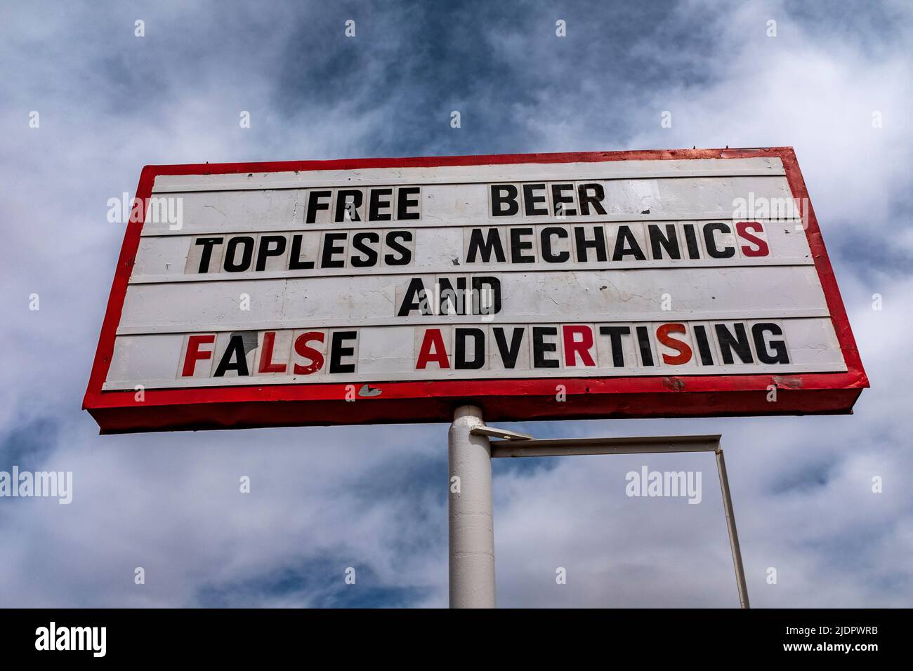 Werbeplakate in Albuquerque, New Mexico Stockfoto