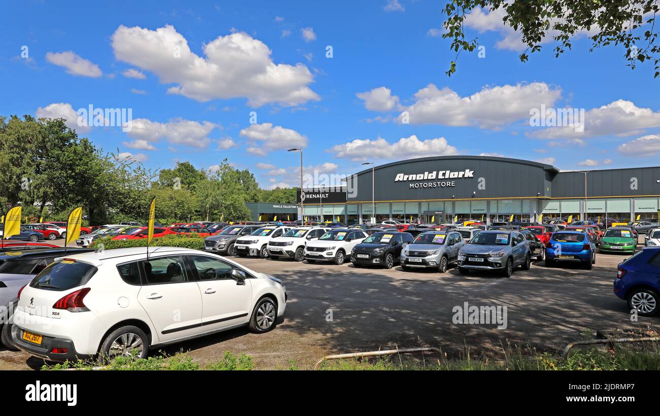 Arnold Clarke Store Site, Warrington - Gemini Retail Park, 610 Europa Blvd, Westbrook, Warrington, ENGLAND, GROSSBRITANNIEN, WA5 7TT Stockfoto