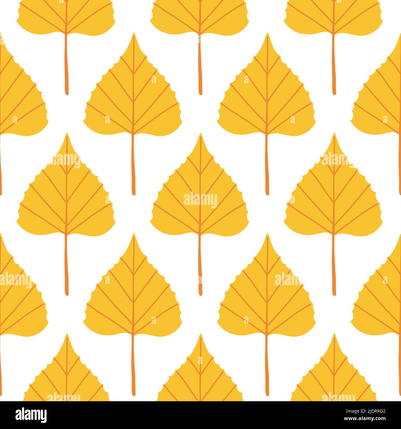 Herbst Blatt nahtlose Muster Vektor einfache Blätter Stock Vektor