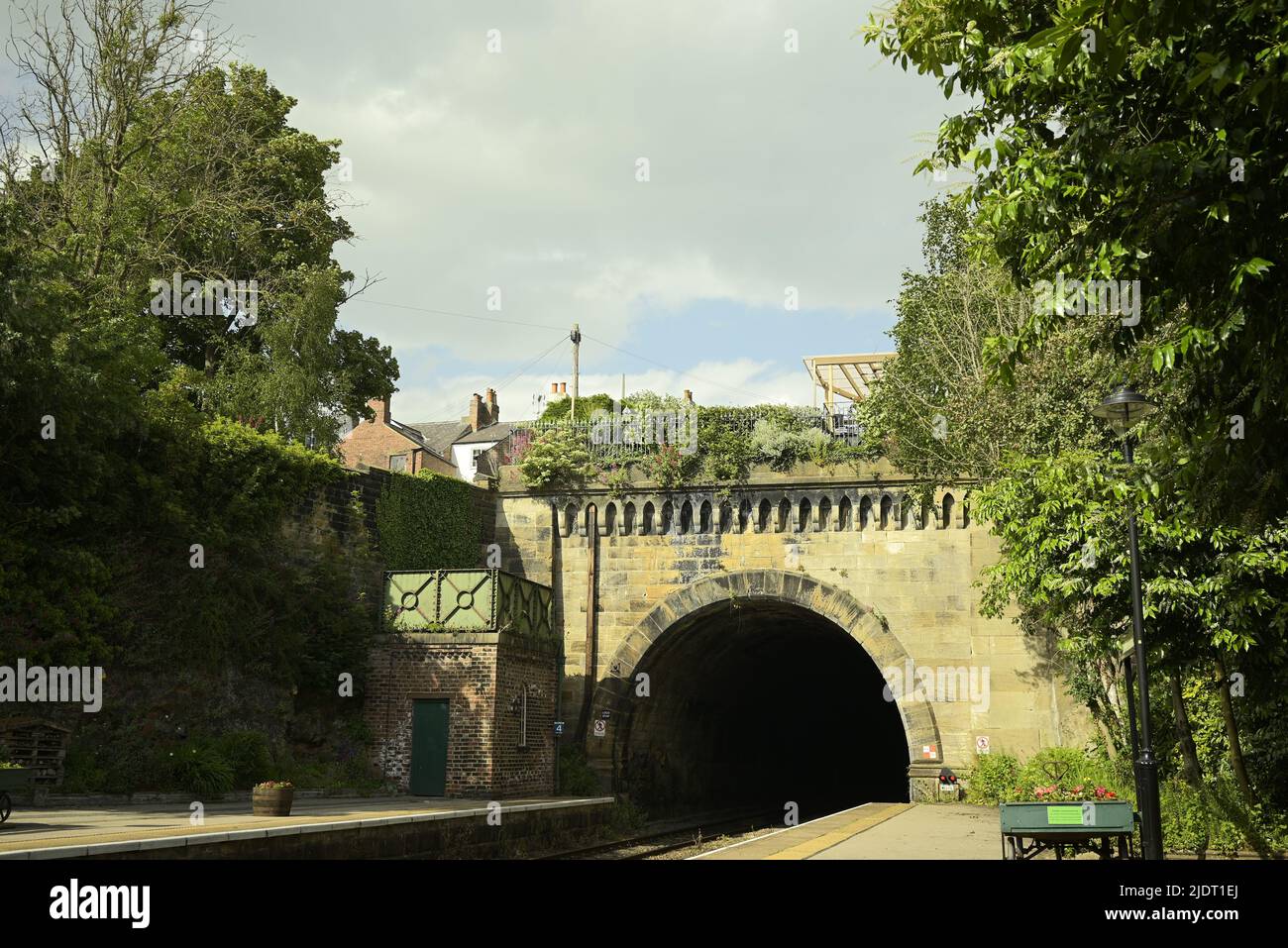Bahnhof Knaresborough Stockfoto