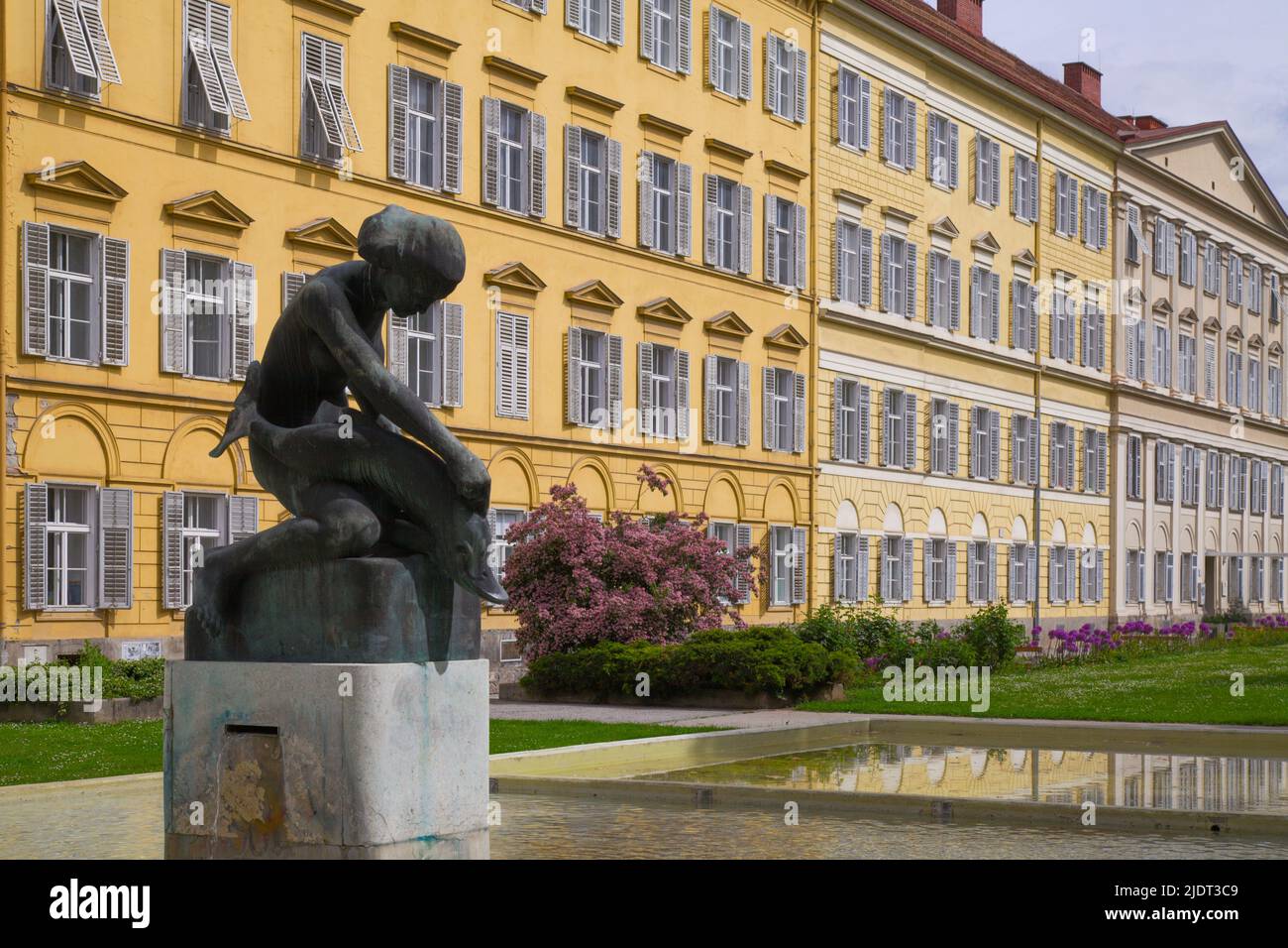 Österreich, Steiermark, Graz, Rosarium, Roseggergarten, Stockfoto