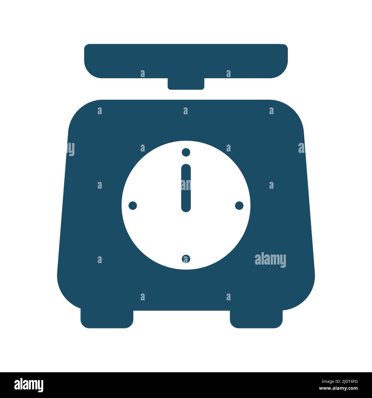 Hochwertiges dunkelblaues Wägesymbol. Piktogramm, Symbolsatz, Illustration. Nützlich für Websites, Banner, Grußkarten, Apps und Beiträge in sozialen Medien. Stockfoto