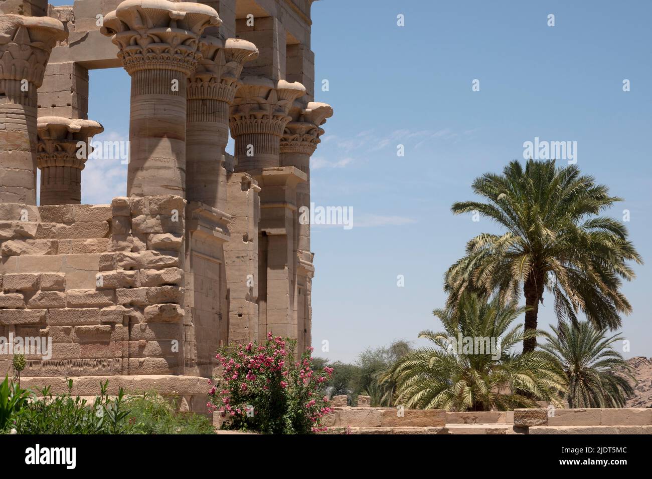 Trajans Kiosk im Tempel von Philae, Insel Isis, Agliki, Assuan, Ägypten, Stockfoto