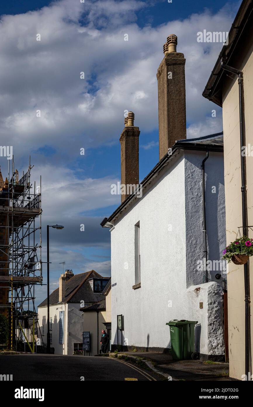 Moretonhampstead ist eine Marktstadt, eine Gemeinde und ein antikes Herrenhaus in Devon, das sich am nordöstlichen Rand von Dartmoor im Dartmoor National Par befindet Stockfoto