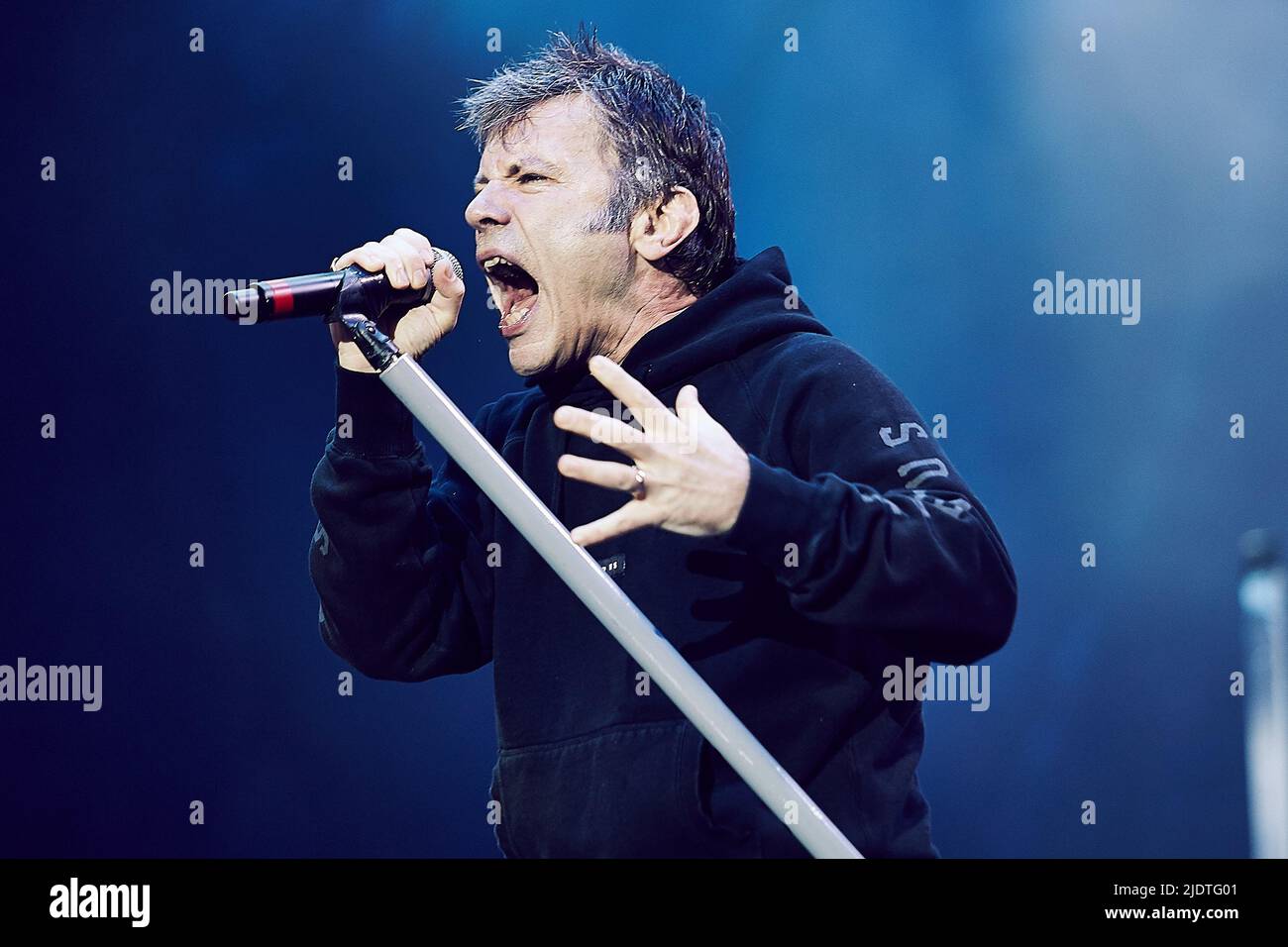 Iron Maiden beim Download Festival Stockfoto