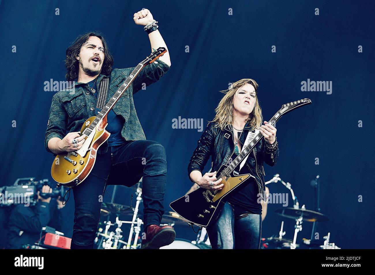 Halestorm beim Download Festival Stockfoto