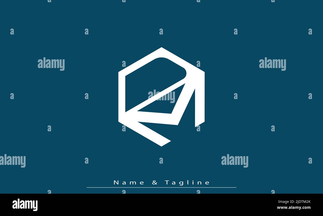 Alphabet Buchstaben Initialen Monogramm Logo DM , MD Stock Vektor