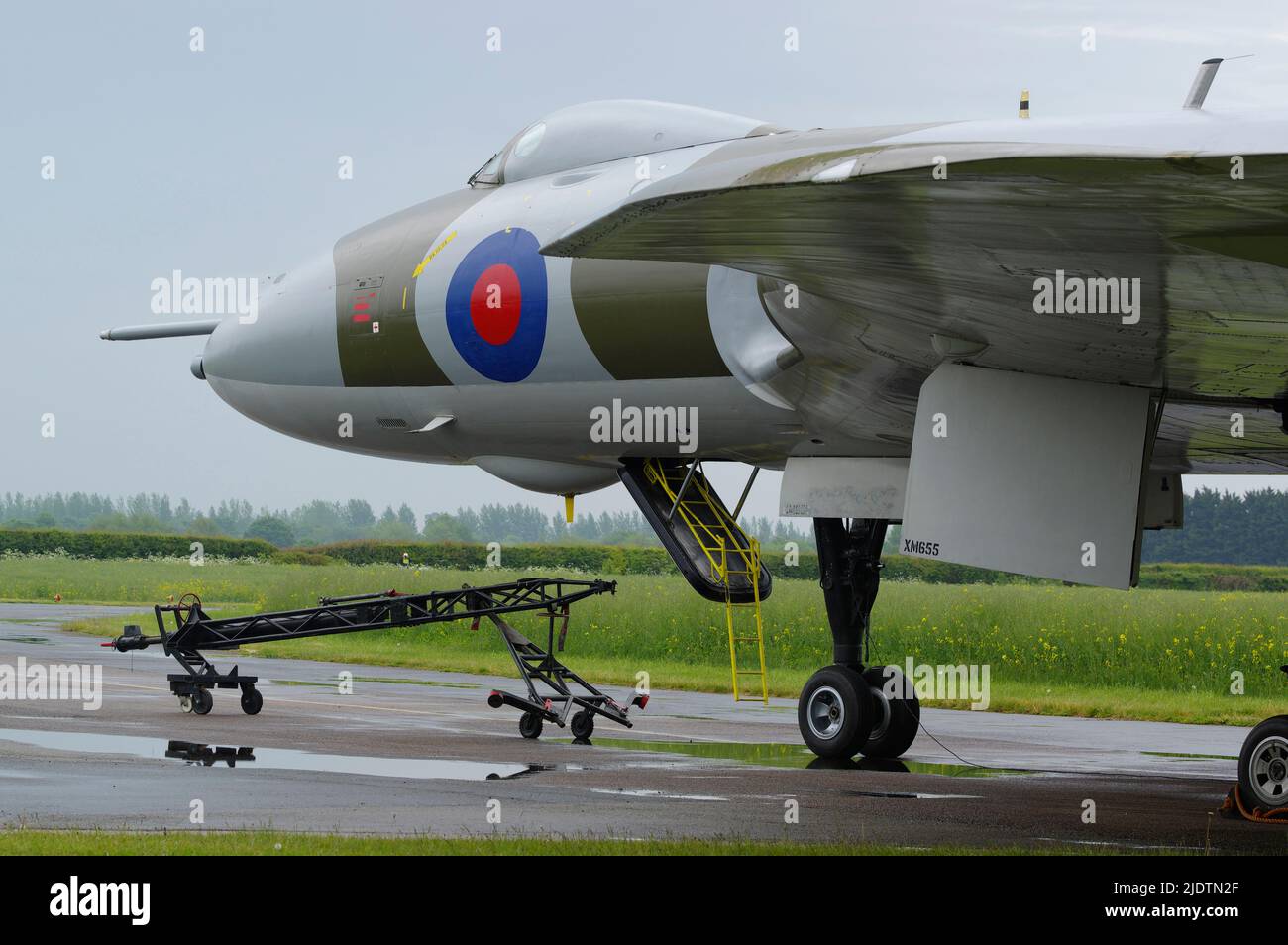 Avro Vulcan B 2 XM655, Wellesbourne Warwickshire, Falklands 40. Anniversary, Rio Bound, Stockfoto
