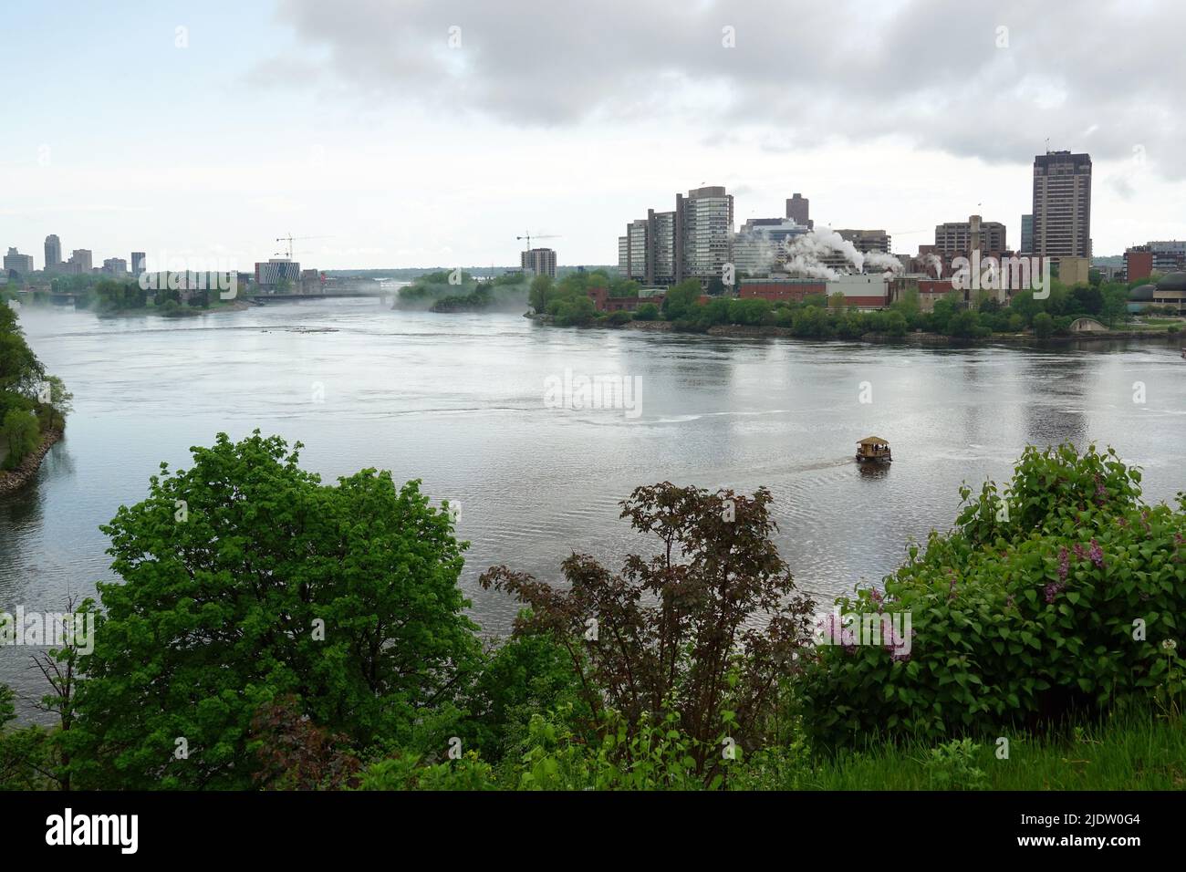 Ottawa River, Rivière des Outaouais, Ottawa, Provinz Ontario, Kanada, Nordamerika Stockfoto