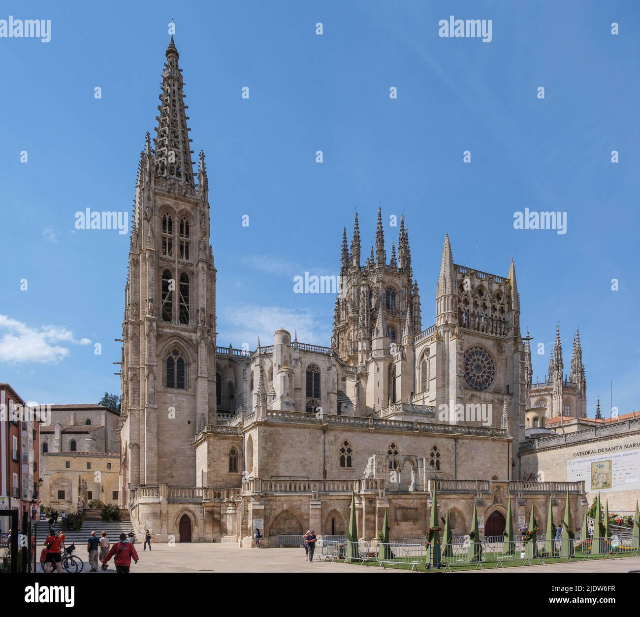 Spanien, Burgos. Kathedrale Santa Maria, im gotischen Stil, ein Weltkulturerbe. Stockfoto