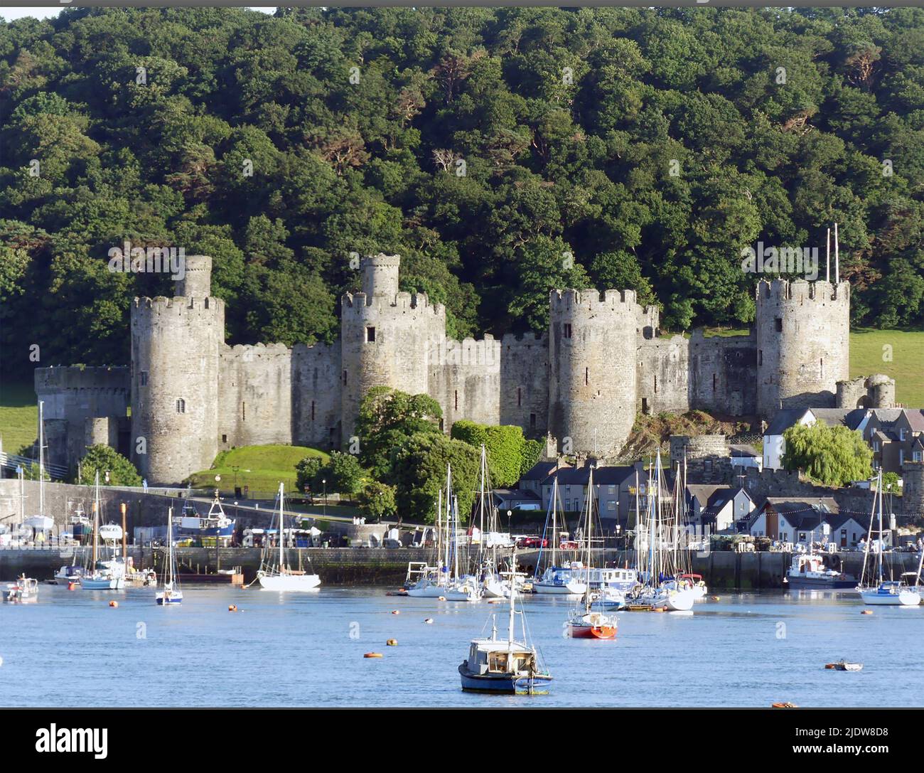 CONWAY CASTLE, Nordwales. Foto: Tony Gale Stockfoto