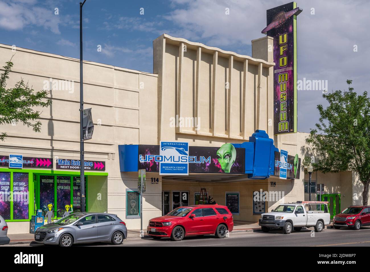 UFO Museum, Roswell, New Mexico, USA. Stockfoto
