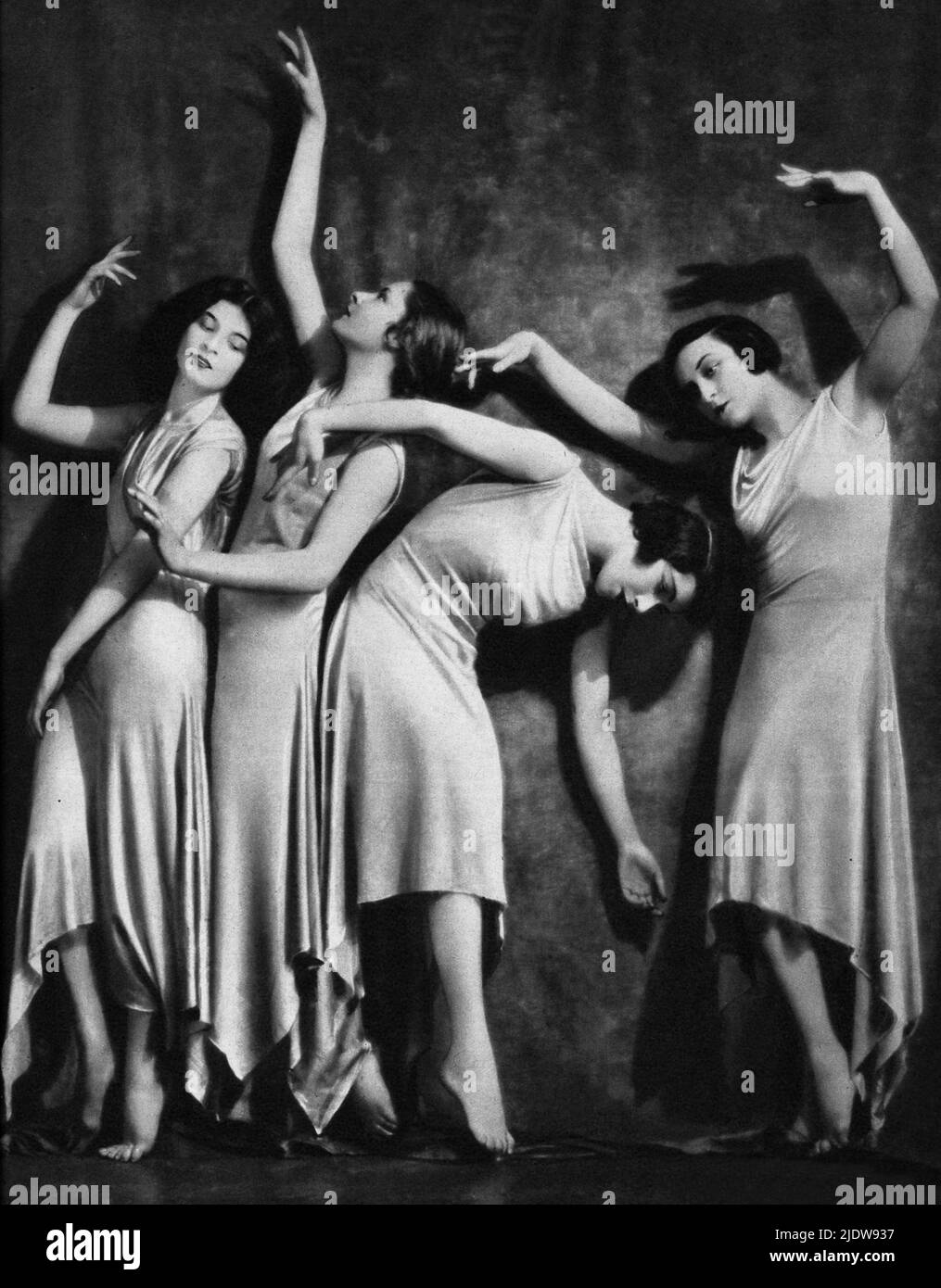 1929 , ÖSTERREICH : die Tänzer der Professor BODNWIESER Schule , Wien , Österreich - DANZA - TANZ - BALLETTO - BALLERINE - BALLERINA - ART DECO - Art-Deco - BALLO - ritmo - Rhythmus - avanguardia - Avantgarde - Avantgarde ---- Archivio GBB Stockfoto