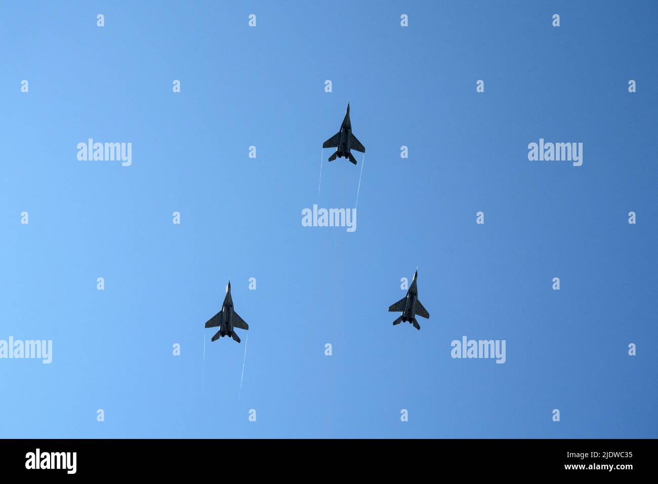 Militärparade der Luftwaffe in Kiew am Unabhängigkeitstag der Ukraine 24. August 2018 Stockfoto